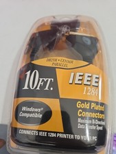 New GE MaxSpeed IEEE 1284 Printer Cable 10 ft DB25M CEN36M Parallel HO97890 10' picture