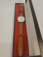 Vintage Apple Computer Wrist watch Quartz Leather Band Box  picture