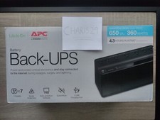 APC Battery Back-UPS, BN650M1 650VA / 360 Watts Up to 4.3 Hours Runtime picture