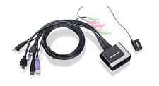 2-Port USB HDMI Cabled KVM Switch - 1920 x 1200 60Hz - Hotkey or Remote Butto... picture