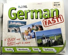 Instant Immersion German Fast 4 Ways To Learn Audio, Workbook, DVD, Software New picture
