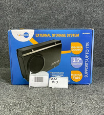 3.5" SATA IDE USB External HDD Enclosure Case Cooling Fan picture
