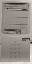 233 MMX BABY AT Win98 PC RARE Lpt, 3x ISA,PCI & USB Trident Clean Retro READ picture