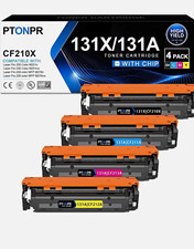 PTONPR 131X/131A CF210X Compatible Laser Toner 4-Pack CMYK for HP M251n picture