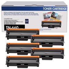 5x High Yield TN660 Black Toner Cartridge For Brother MFC-L2685DW MFC-L2700DW picture