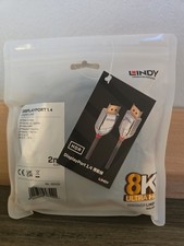 Lindy Display Port 1.4 Cable Cromo Line 2M 8K Ultra HD Gold Plated AV Signage picture
