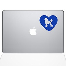 The Decal Guru 1605-MAC-13A-DB Heart Poodle Decal Vinyl Sticker 13