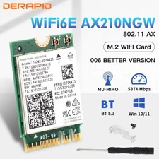 Intel AX210NGW Genuine Wi-Fi 6E 802.11ax WiFi 6GHz M.2 NGFF A-E Bluetooth 5.3 picture