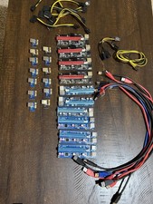 PCIe USB 3.0 GPU Mining Riser Card Lot w/ Cables Power Adapters ,Risers picture