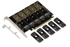 PCIe 3.1 16X 5X SSD M.2 Controller Card (M.2 NGFF B Key Or B+M Key SATA) picture
