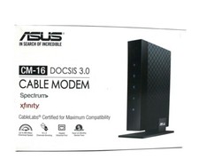 Asus CM-16 DOCSIS 3.0 Cable Modem Gigabit LAN 686Mbps w Power Cord & Ethernet  picture