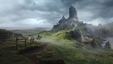Landscape  fantasy art england guillem h Custom Gaming Mat Desk picture