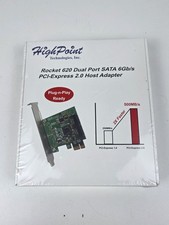 New HighPoint Rocket 620A (2 Channel) Dual Port SATA 6Gb/s PCI-E x1 Low Host picture