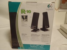Logitech R-10 2.0 , STEREO  Wired Computer Speakers Black Plug & Play picture