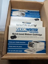 Vintage Magnavox Videowriter Word Processor Quick-Load Ribbon Cartridge Lot of 4 picture