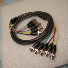 GCE 45-1505 Premium RGB+HV High Resolution 6 ft Cable 5 BNC on each end picture