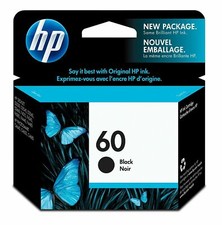 3 Pack HP CC640WN140 60 Ink Cartridge Black Damaged Box Dated March 2019 picture