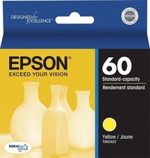 NEW Epson 60 T060220 DURABrite Ultra Yellow Ink Cartridge Genuine picture