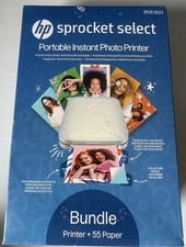 HP Sprocket Select Portable Instant Photo Printer Bundle Printer & 55 Paper picture