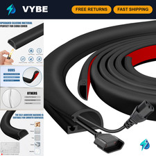 10FT Self-Adhesive Silicone Cord Hider, Wall Wire Cover for TV & Office, Flexibl picture