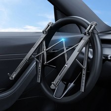 Hipacool Metal Car Steering Wheel Laptop Stand Portable 5 Levels Adjustable picture