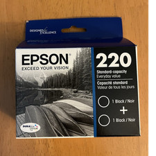Epson 220 Black Ink Cartridge 2-Pack T220120-D2 for XP-320 XP-420 WF-2630 picture