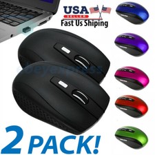 2 Wireless Optical Mouse Mice 2.4GHz USB Receiver For Laptop PC Computer DPI USA picture
