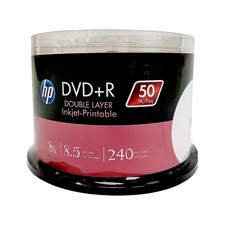 HP DVD+R DL 8.5GB 8X Inkjet Printable Recordable Dual Layer 50 PK for Duplicator picture
