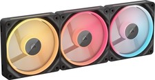 ⚡ Corsair iCUE LINK LX120-R RGB 120mm PWM Reverse Fan Kit 3-Pack Black NEW picture
