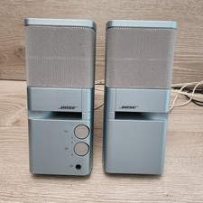 Bose MediaMate Computer Speakers Blue Silver Powered Stereo Pair  picture