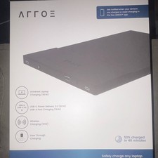 ARROE 60W USB-C PD Laptop Charging Station w/ Wireless + USB-A Fast, Black picture