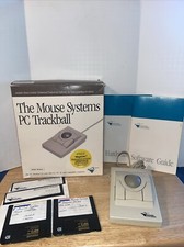 Vintage The Mouse Systems PC Trackball Mouse with Original Box & Accessories picture