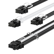 Fasgear PCIe 5.0 GPU Power Cable Sleeved 70cm | 16pin12+4 12VHPWR Connector f... picture