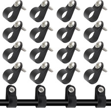 100 Pcs 1/2 Inch Black Nylon Cable Clip Wire Clamp picture