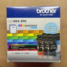 Brother Genuine LC4043PK 3-Pack Ink for Brother INKvestment Tank Printers picture