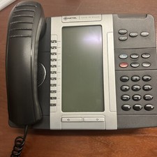 Lot Of 10, Mitel 5330 IP Phones . All Exc . Condition W/ Mount. picture