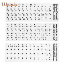 PC Alphabet Letters Keyboard Stickers For computer Laptop,white picture