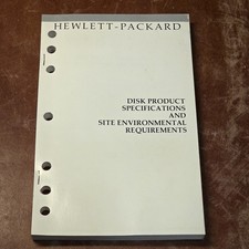 1989 HP Disk Product Specifications and Site Environmental Requirements Manual picture