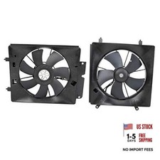 Air Radiator Condenser Cooling Fan Assembly Motor Driver Side + Passenger Side picture