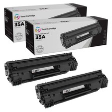 LD Products Compatible Toner Cartridge Replacements for HP 35A (Black, 2-Pack) picture
