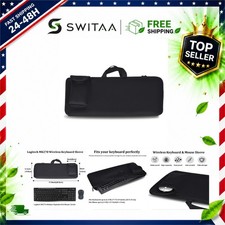 Neoprene Keyboard Case for Logitech MK270 Wireless Combo, Black Travel Bag picture