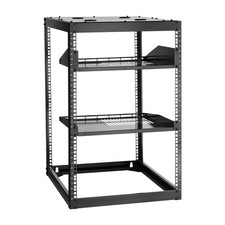 VEVOR 16U Open Frame Network Rack Wall Mounted Server Rack 4 Post with Shelves picture