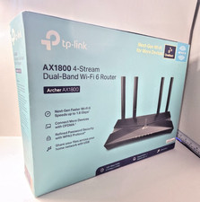 TP-Link Archer AX1800 WiFi 6 Router Dual Band AX1800 4-Stream Manuals Box Tested picture