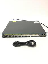 CISCO CATALYST 2960-S WS-C2960S-48FPS-L 48 Port POE+ Network Switch w/Stack, QTY picture