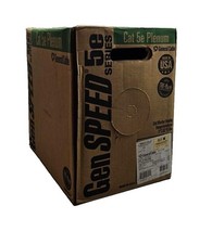 General Cable GenSpeed 5131379E CMP 24 AWG 4-Pair Copper, 1000ft, Yellow, Cat5e picture