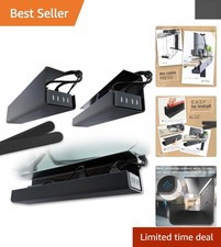 Versatile 2-Pack Cable Management Trays, 17-Inch Durable Self-Adhesive Design picture