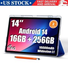 14 inch Large Screen Tablet, Android 15 Tablet 16GB RAM 256GB ROM,10000mAh picture