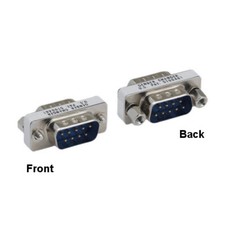 10PCS DB9 Male to Male Mini Adapter RS-232 9Pin Connector Low Profile Changer picture