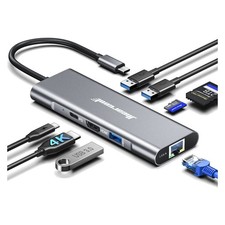 8-in-1 USB C Dock with Fast Data Transfer & Durable Aluminum Enclosure picture