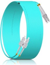 30M/99FT SC/UPC to LC/UPC MM OM3 DX LSZH 3.0mm Indoor Fiber Optic Patch Cord, SC picture